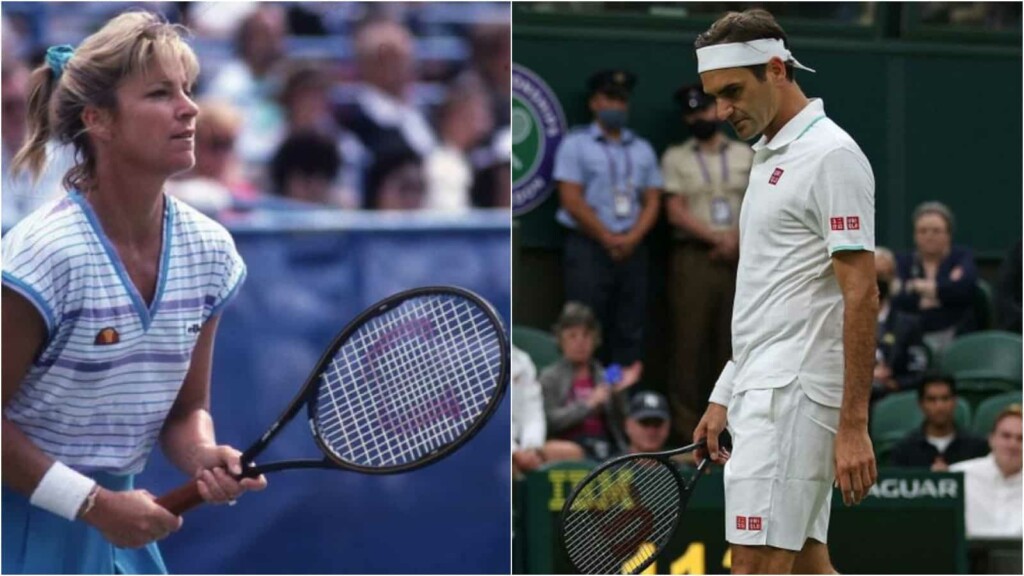 Chris Evert and Roger Federer