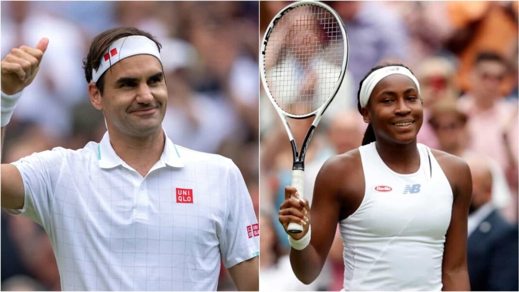 Coco Gauff and Roger Federer Coco Gauff and Roger Federer