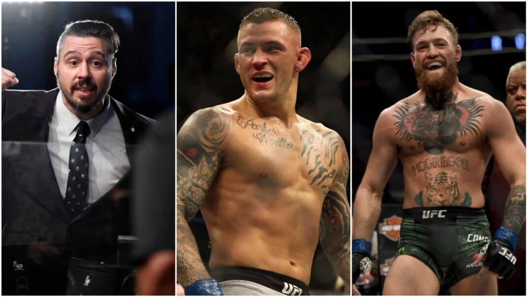 Dan Hardy, Dustin Poirier and Conor McGregor Dan Hardy, Dustin Poirier and Conor McGregor