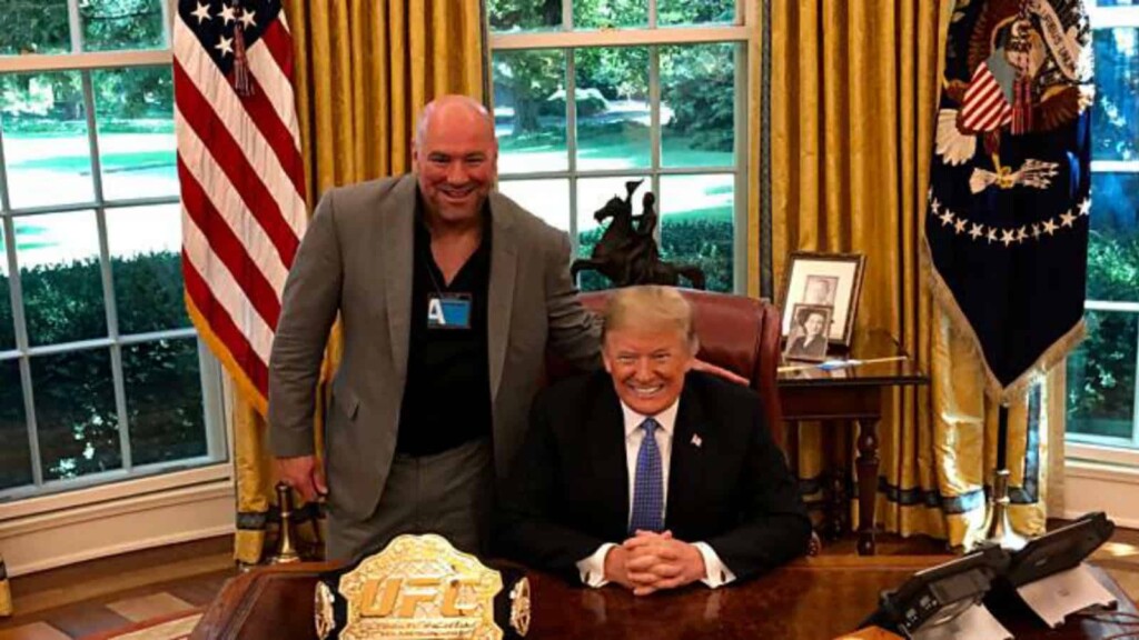 Dana White and Donald Trump