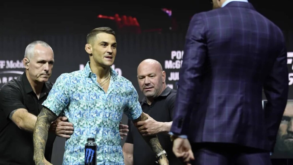 Dustin Poirier and Conor McGregor