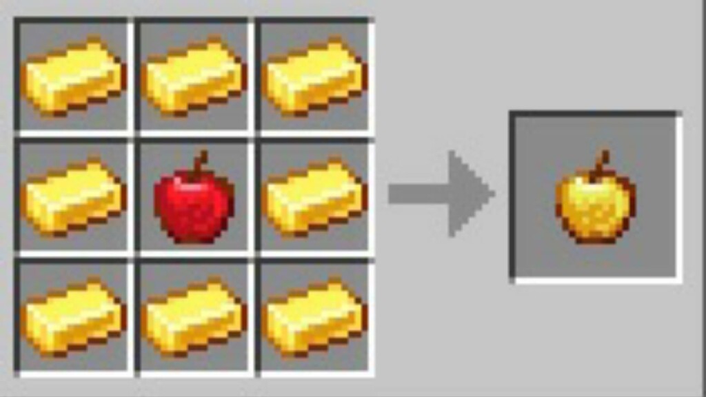 minecraft golden apple recipe terbaru