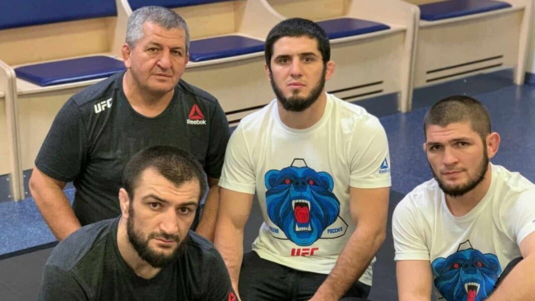 Islam Makhachev and Khabib's dad Islam Makhachev and Khabib's dad