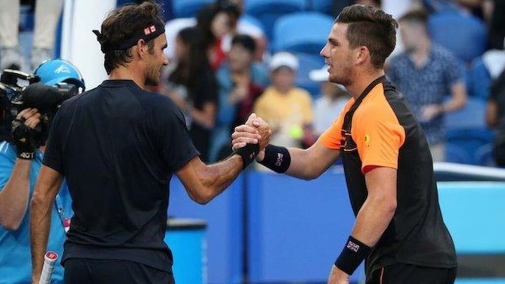 Roger Federer and Cameron Norrie