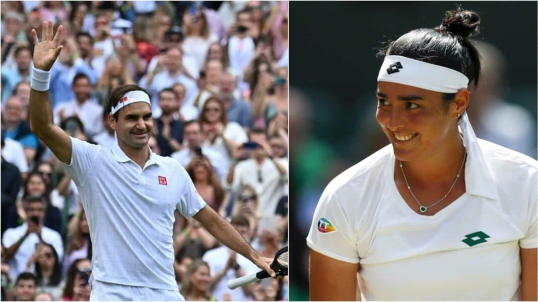 Roger Federer and Ons Jabeur Roger Federer and Ons Jabeur