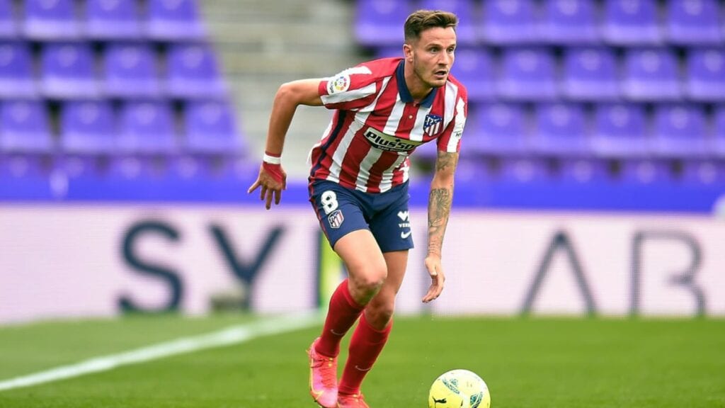 Saul Niguez in action for Atletico Madrid