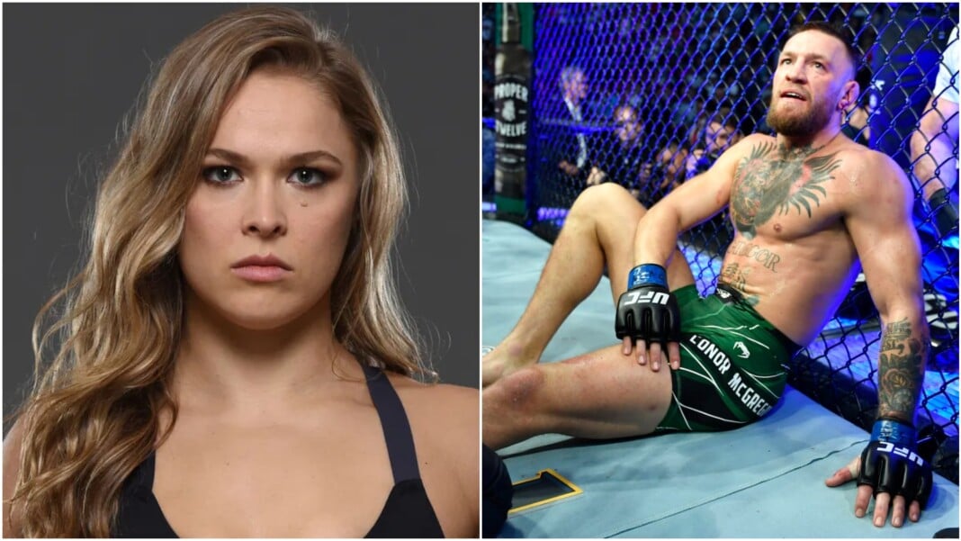 Ronda Rousey and Conor McGregor Ronda Rousey and Conor McGregor