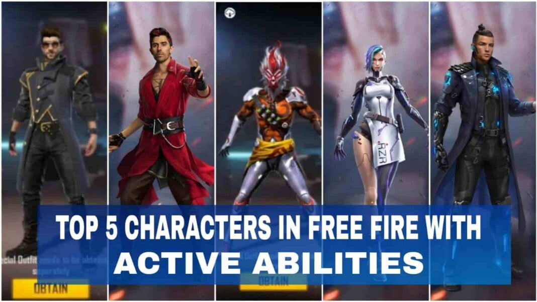 top 5 characters in free fire Top 5 Characters In Free Fire