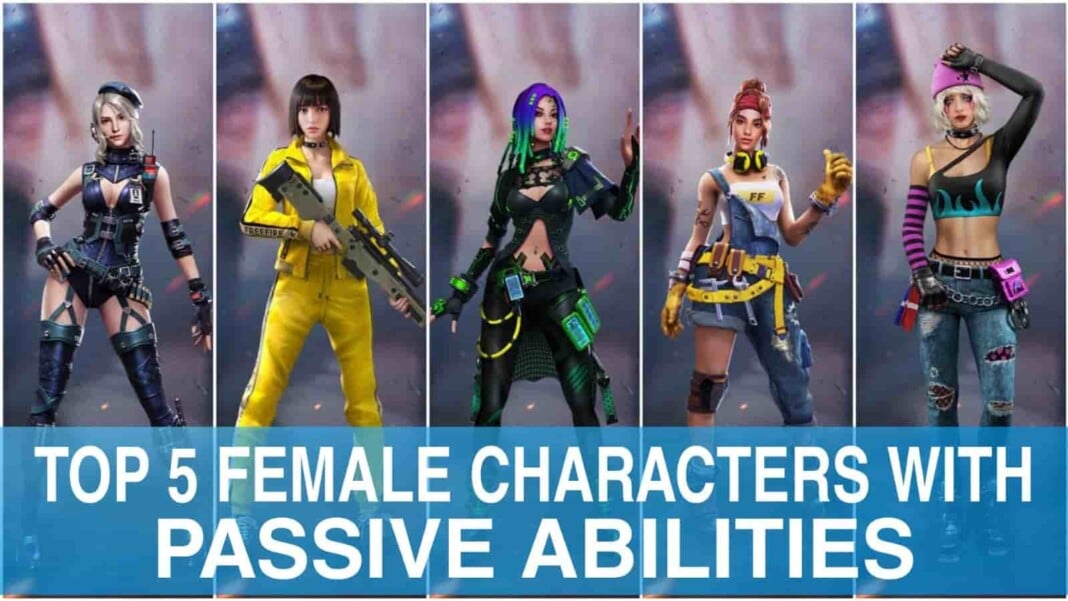 top 5 female best female free fire characters