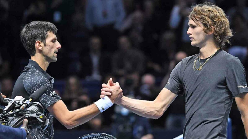 Novak Djokovic and Alexander Zverev