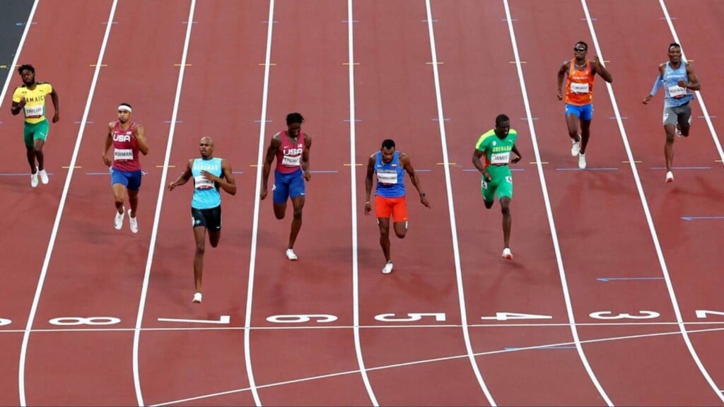 The men's 400m final at Tokyo Olympics