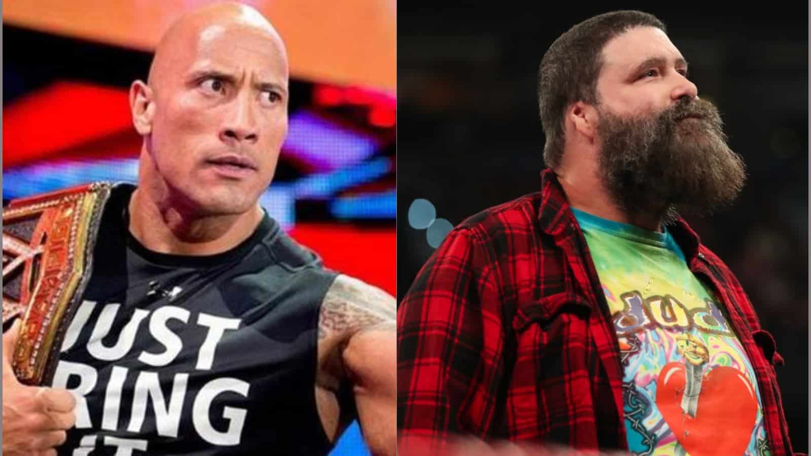The Rock and Mick Foley have shared the ring a lot of times in their career