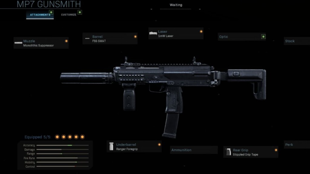 COD Warzone: The Best MP7 Warzone Loadout with Details