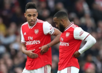 Alexander Lacazetta and Pierre Emerick Aubameyang