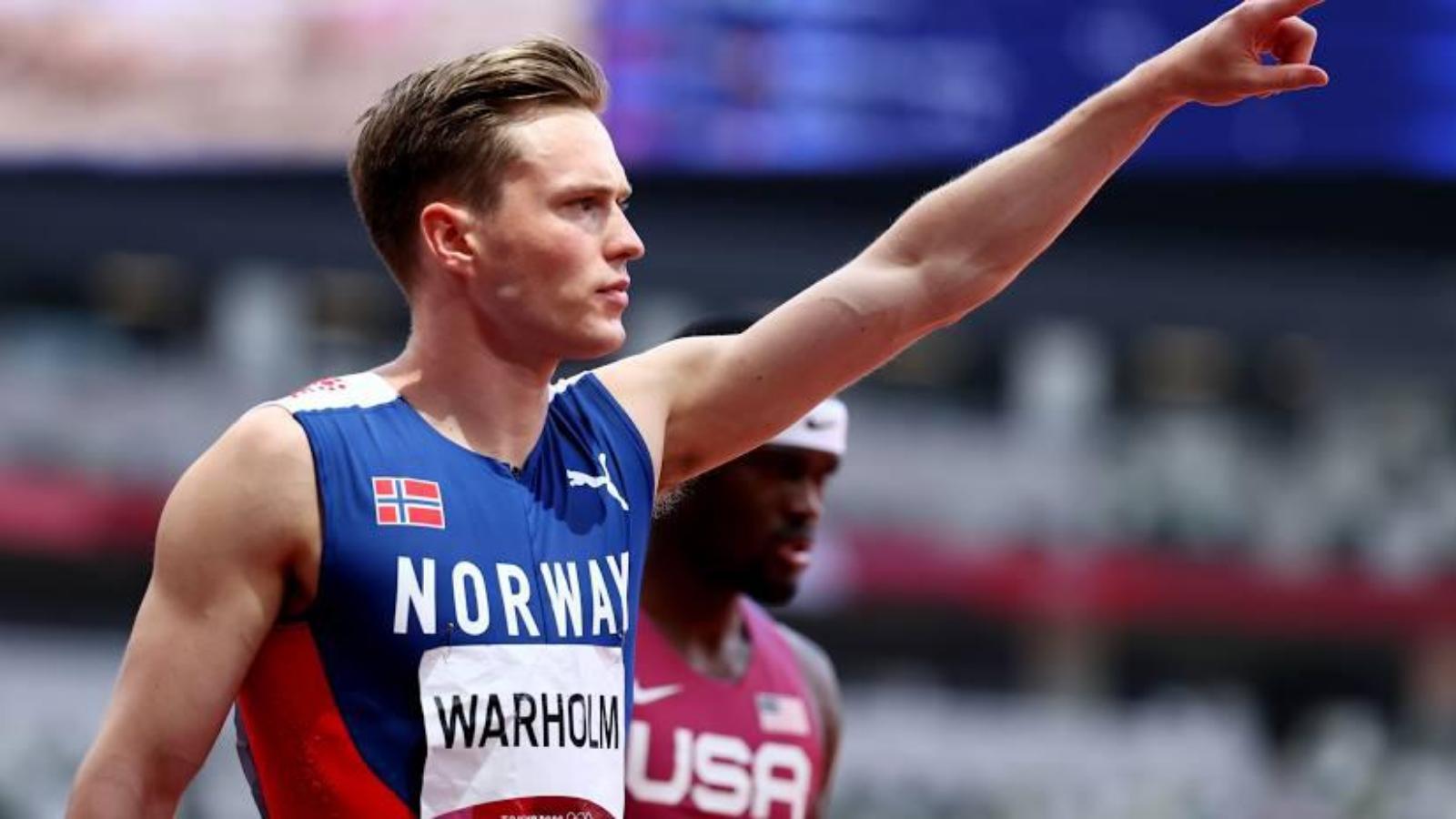 Tokyo Olympics Athletics Karsten Warholm clinches men's 400m hurdles