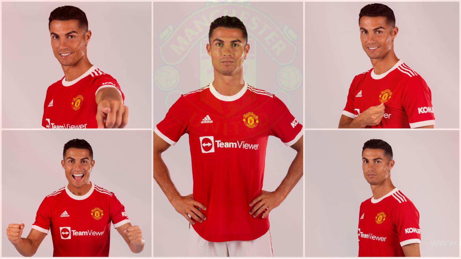 Cristiano Ronaldo's first photoshoot in Manchester United Kit, Will he be donning the number 7 ? » FirstSportz