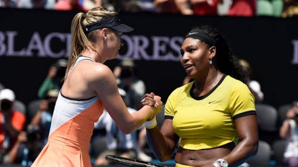 Maria Sharapova and Serena Williams