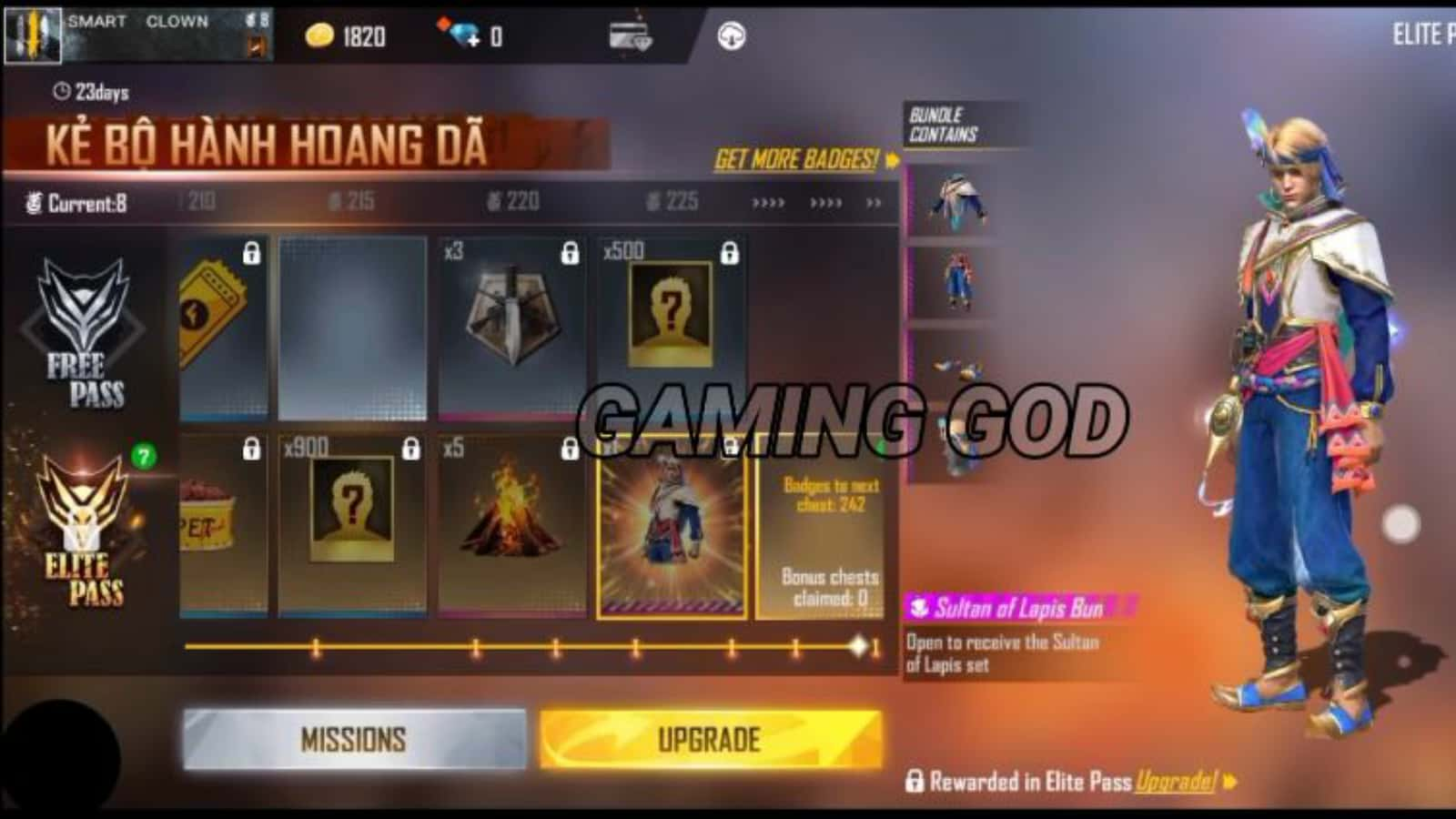 free fire season 41 elite pass