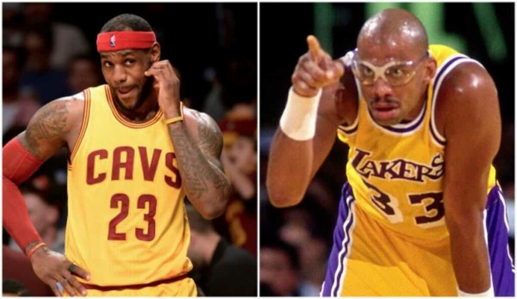 LeBron James and Kareem Abdul Jabbar