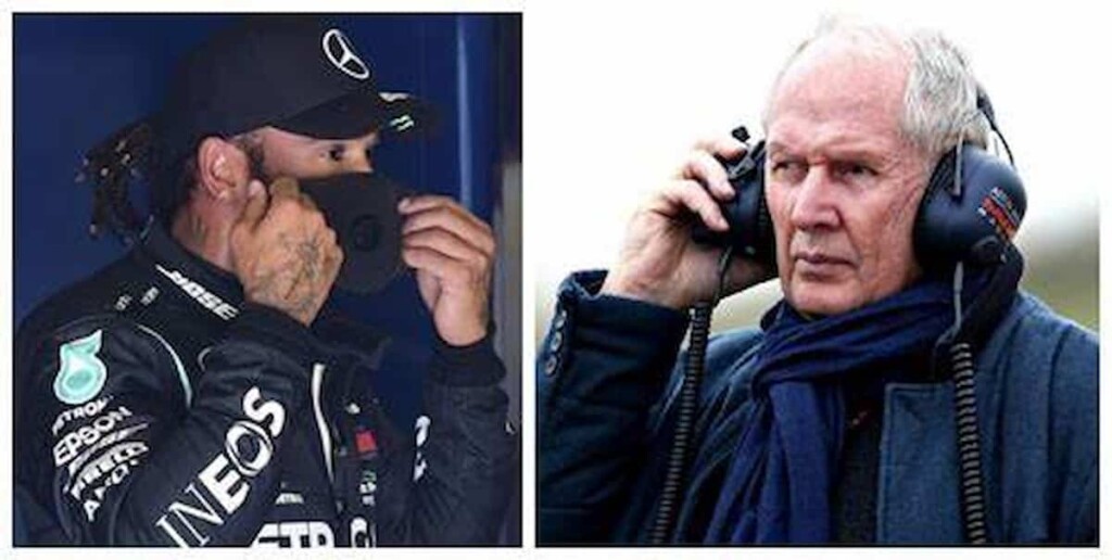 Lewis Hamilton and Helmut Marko