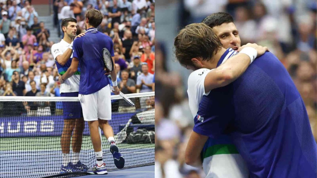 Novak Djokovic and Daniil Medvedev