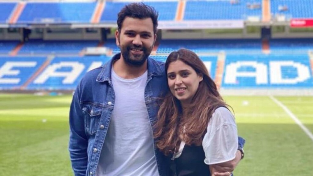 Rohit Sharma said "She has stood like a rock for me" to his wife Ritika Sajdeh