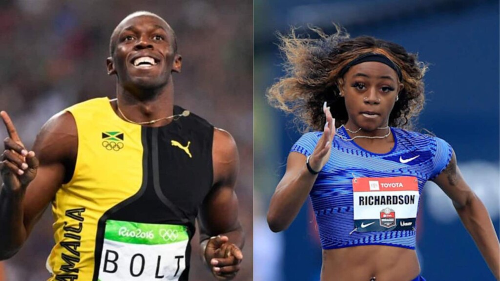 Usain Bolt and Sha’Carri Richardson