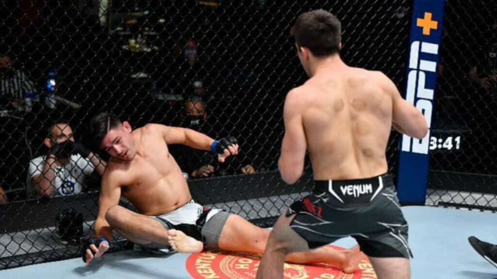UFC Vegas 38 Alexander Hernandez ends Mike Breeden in the very first round