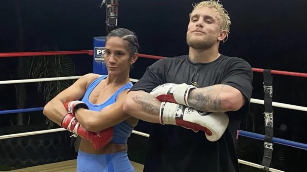 Amanda Serrano and Jake Paul