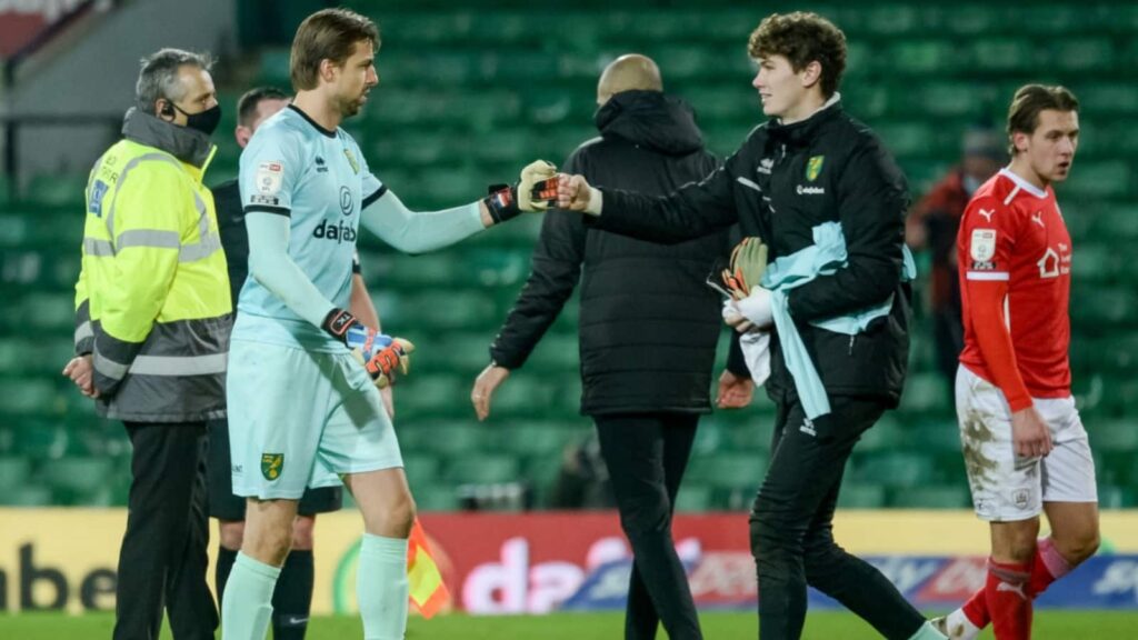 Dan Barden with Tim Krul