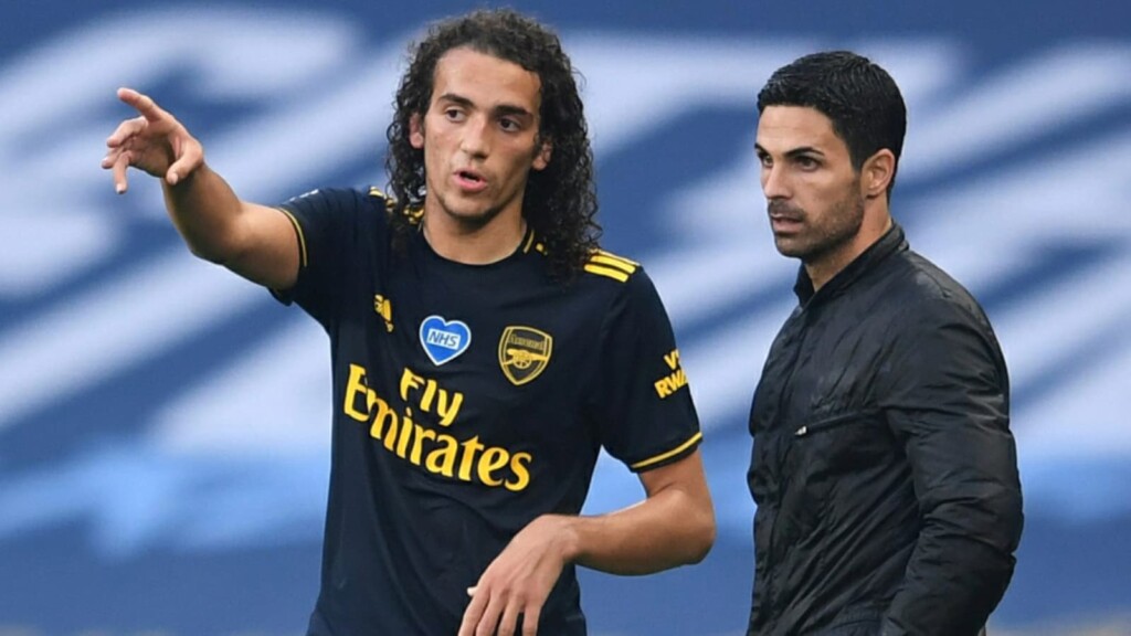 Matteo Guendouzi and Mikel Arteta