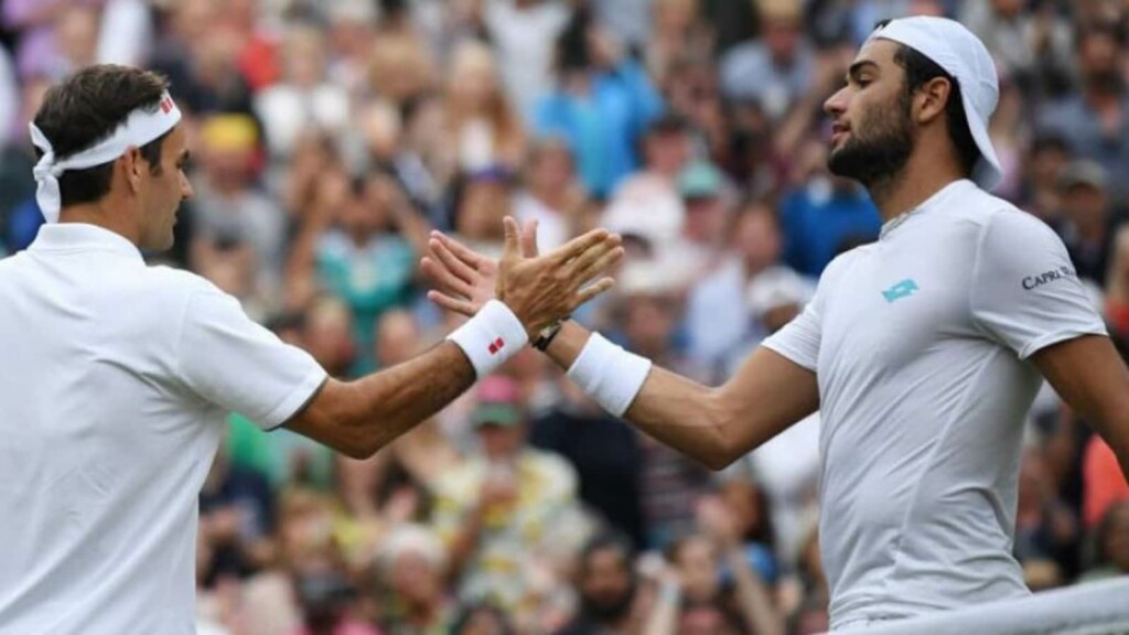 Roger Federer and Matteo Berrettini