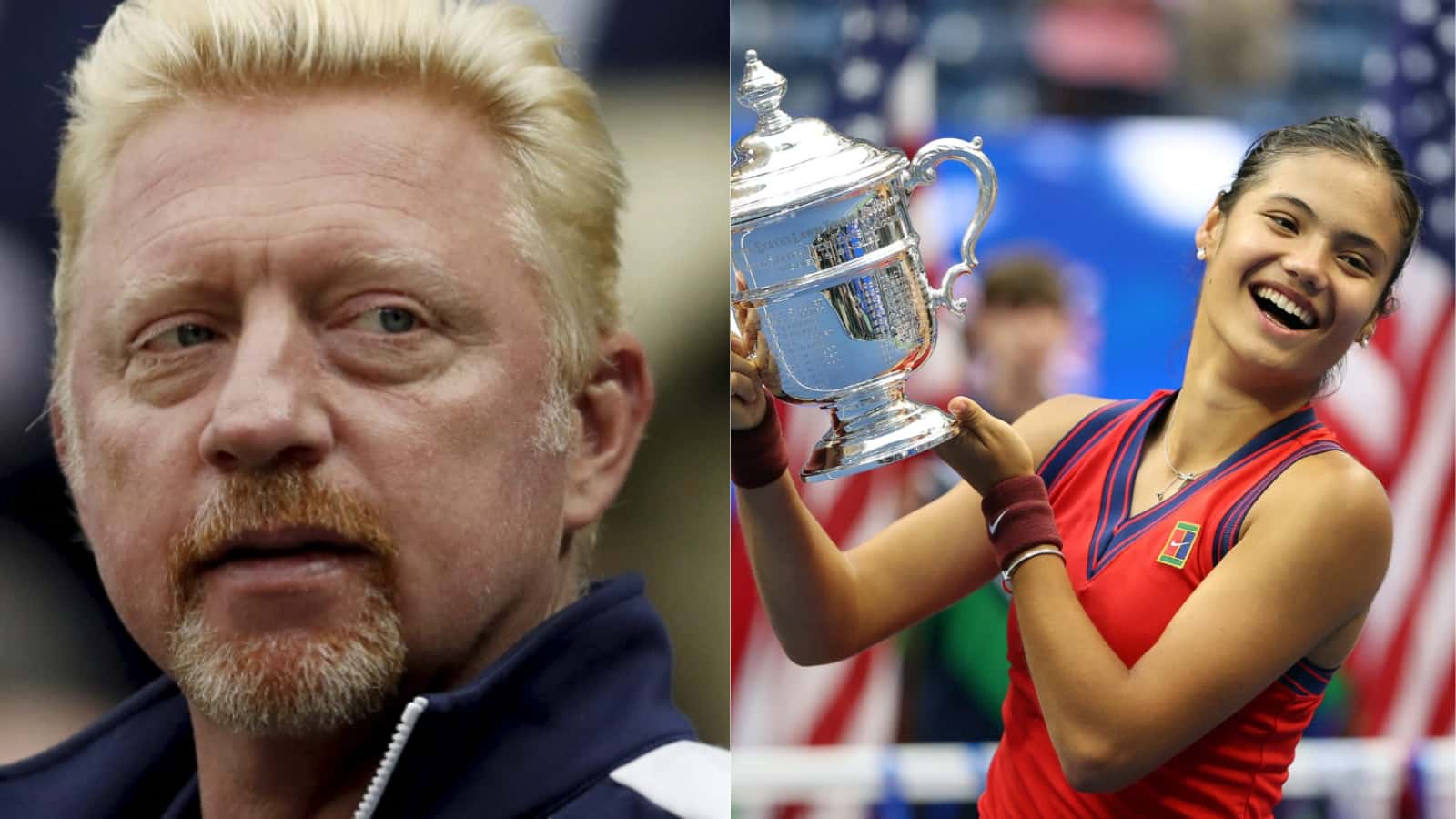 Boris Becker and Emma Raducanu