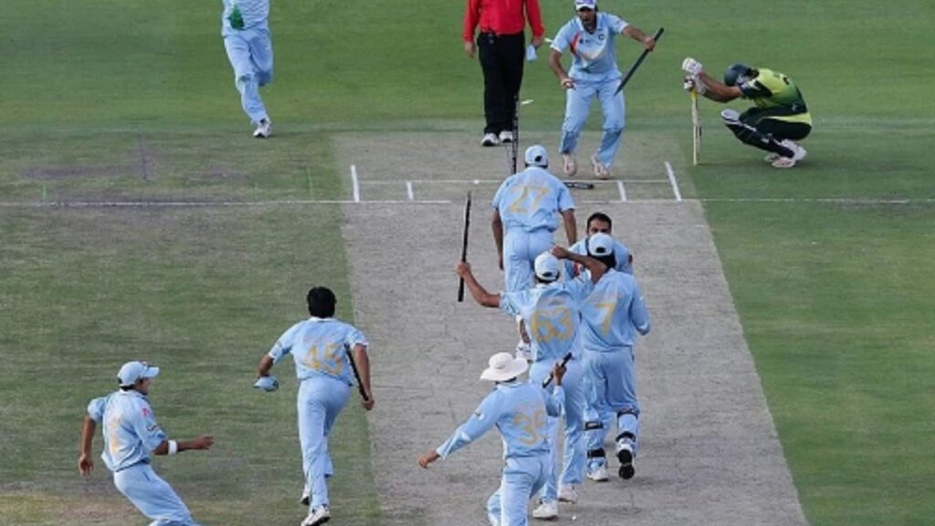 India celebrate after winning the 2007 WorlT20