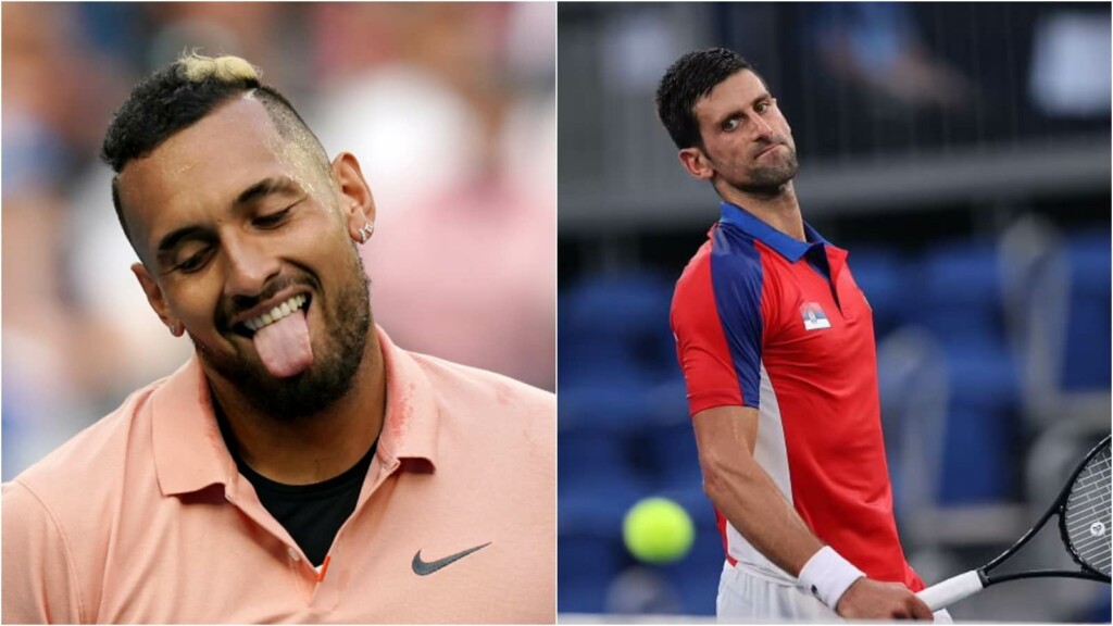 Nick Kyrgios and Novak Djokovic