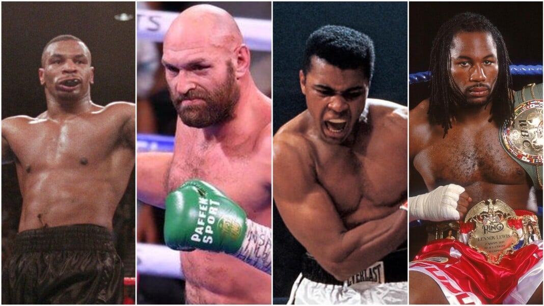 Mike Tyson, Tyson Fury, Muhammad Ali and Lennox Lewis Tyson Fury top 10 heavyweights