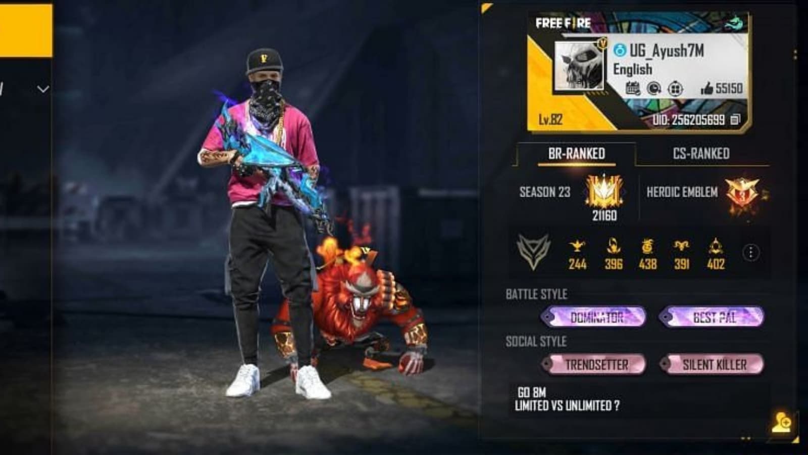 free fire gamer id