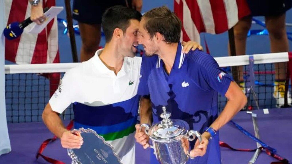 Novak Djokovic and Daniil Medvedev