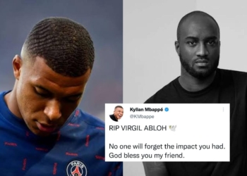 Kylian Mbappe mourns as Legendary Louis Vuitton designer Virgil Abloh passes away