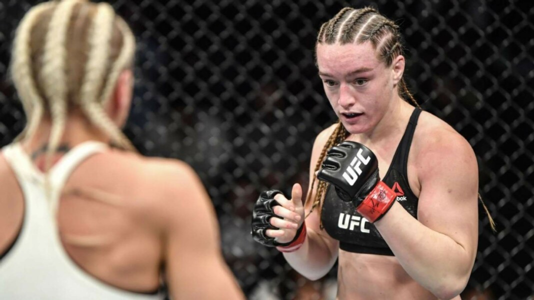 Aspen Ladd and Miesha Tate Aspen Ladd and Miesha Tate