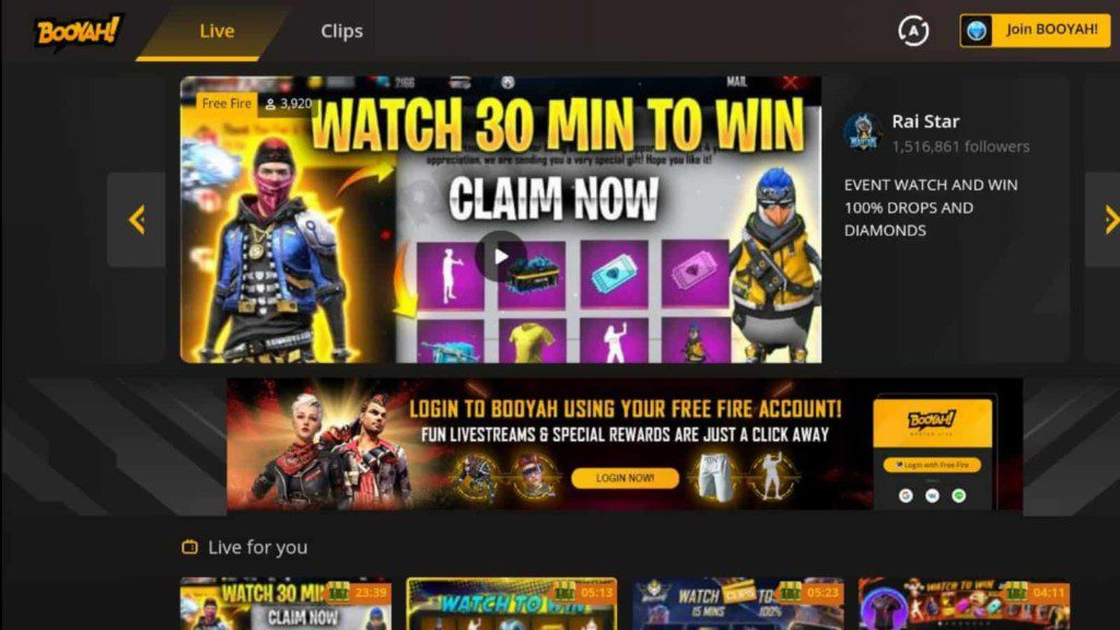 Free Fire Watch Clips to Win