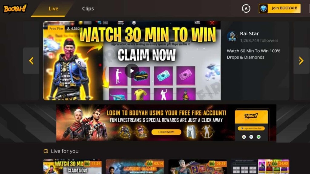 Free Fire Watch to Win