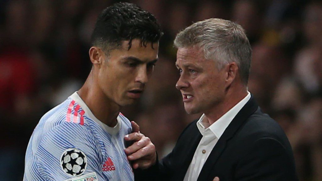 Cristiano Ronaldo and Solskjaer