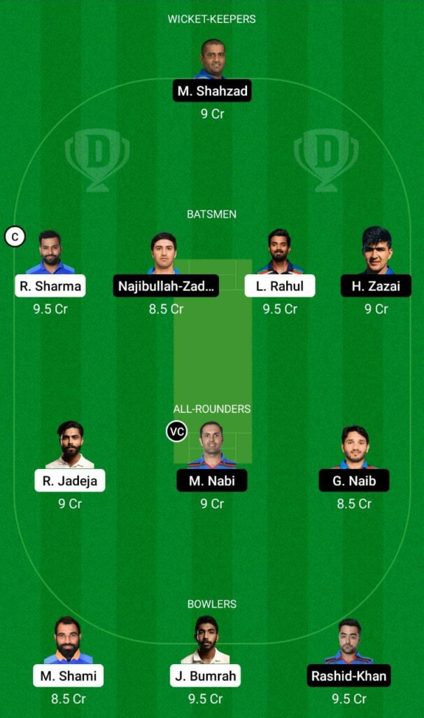 IND vs AFG Dream11