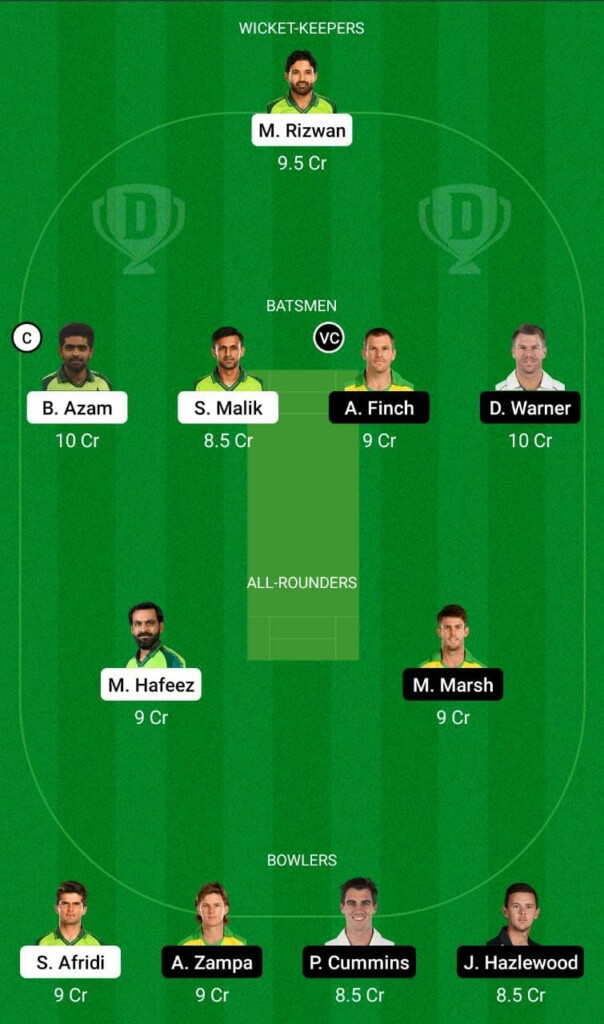 PAK vs AUS Dream11