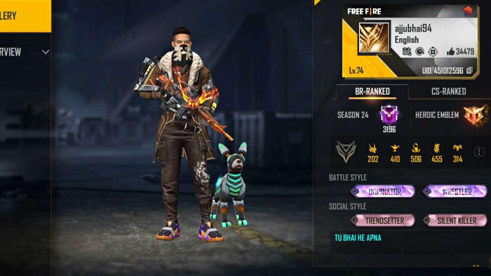 Ajjubhai Free Fire ID