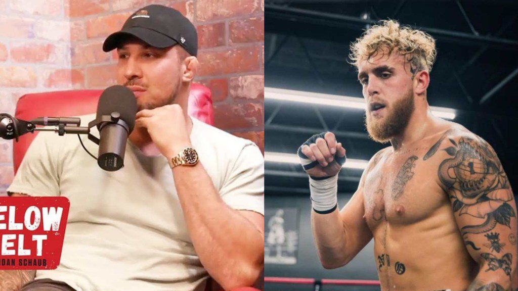 Brendan Schaub(L), Jake Paul(R)