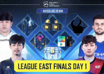 PUBG Mobile Global Championship 2021 East League Finals Day 1 Overall standings