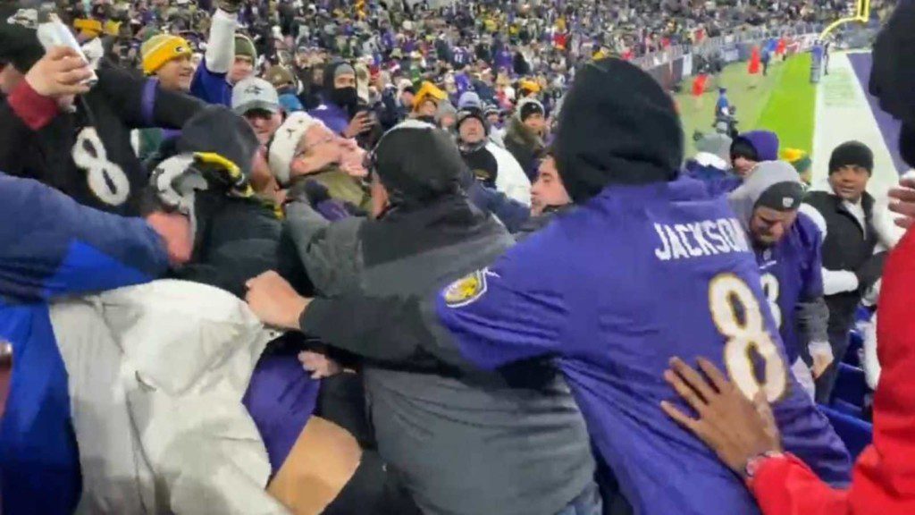 Packers and Ravens Fans Have Bloody Brawl in the Stands