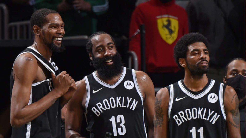 Brooklyn Nets Big 3- Kevin Durant, James Harden and Kyrie Irving